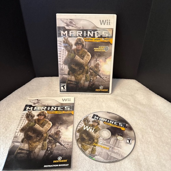 Nintendo Other - Nintendo‎ Wii Marines Modern Urban Combat FPS - CIB - Tested